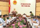  Uỷ ban Quốc gia phòng chống AIDS và phòng chống tệ nạn ma tuý, mại dâm làm việc tại tỉnh Thanh Hoá